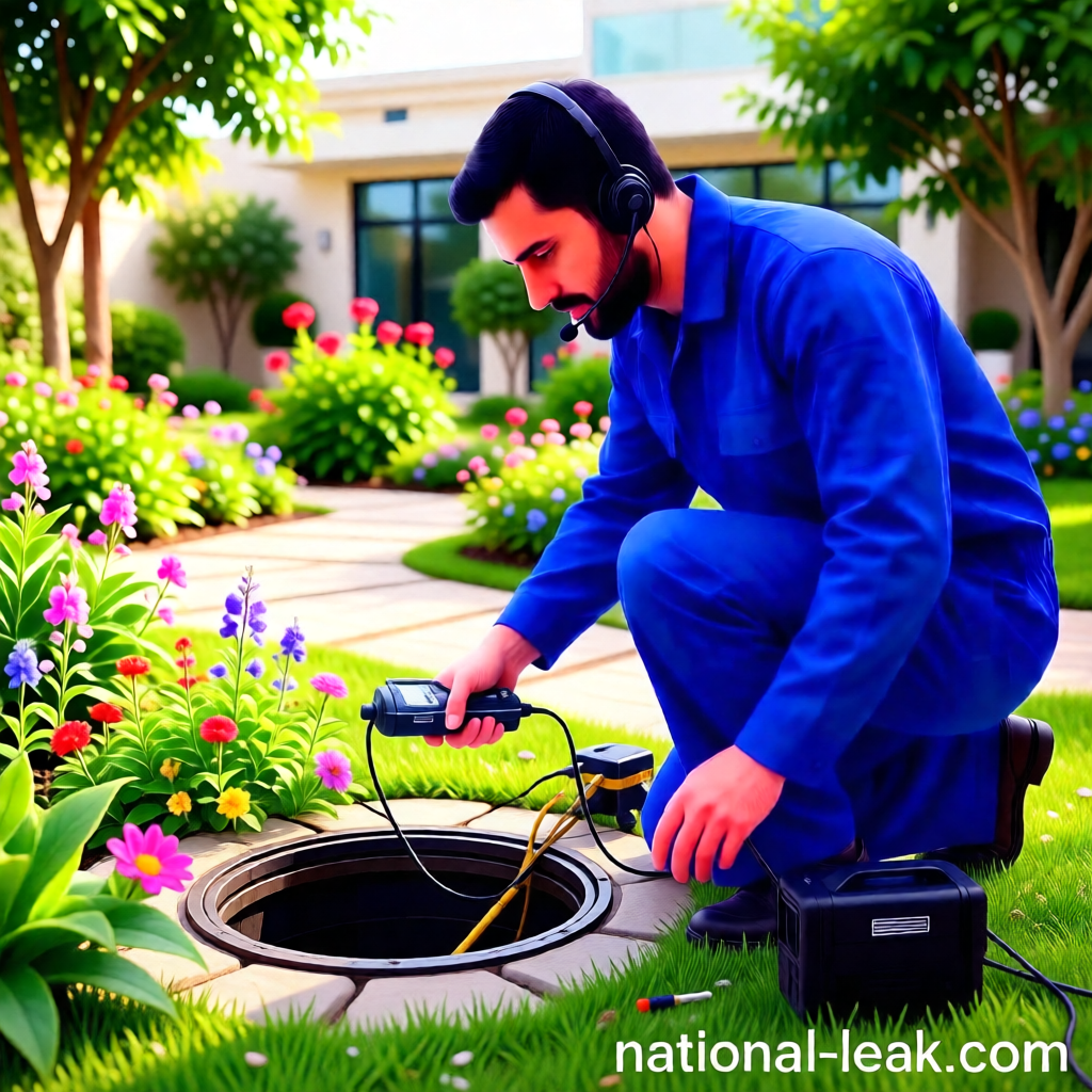 كشف تسربات خزان المياه الأرضي بالرياض بدون حفر أو تكسير