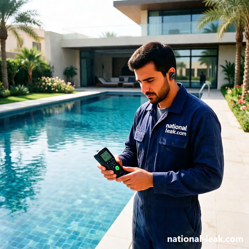 كشف تسربات مسابح في الرياض